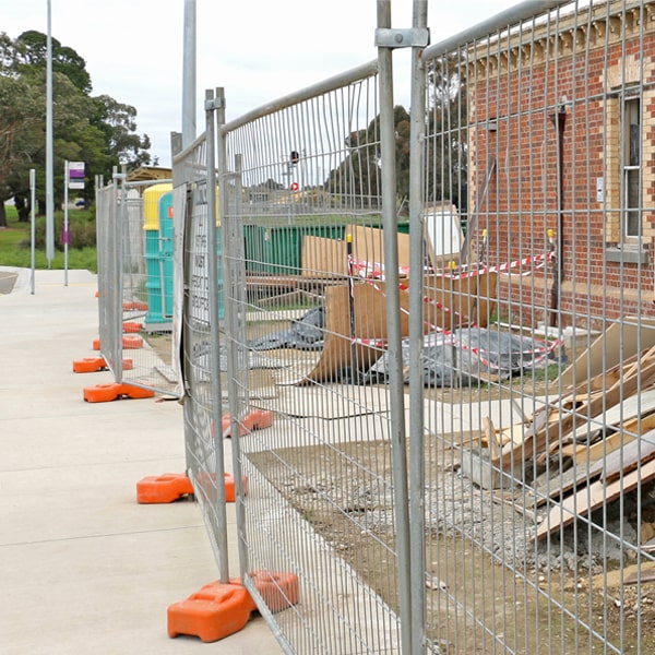 what's the procedure for booking the pickup of the temporary fence once my job or even is finished